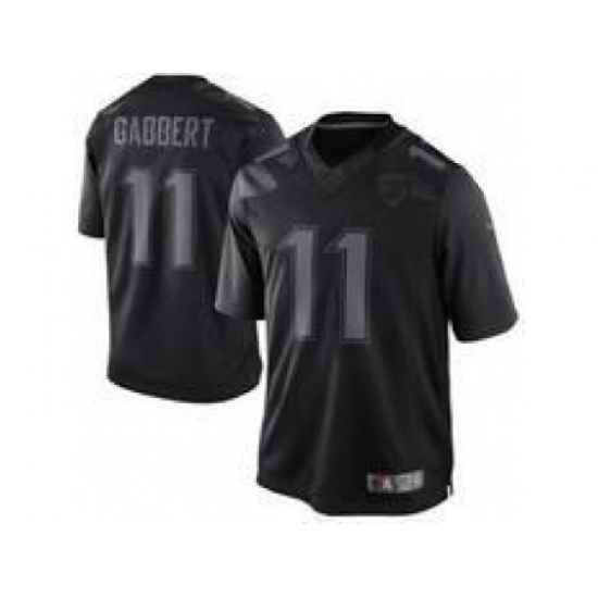 Nike Jacksonville Jaguars 11 Blaine Gabbert Black Limited Drenched NFL Jersey